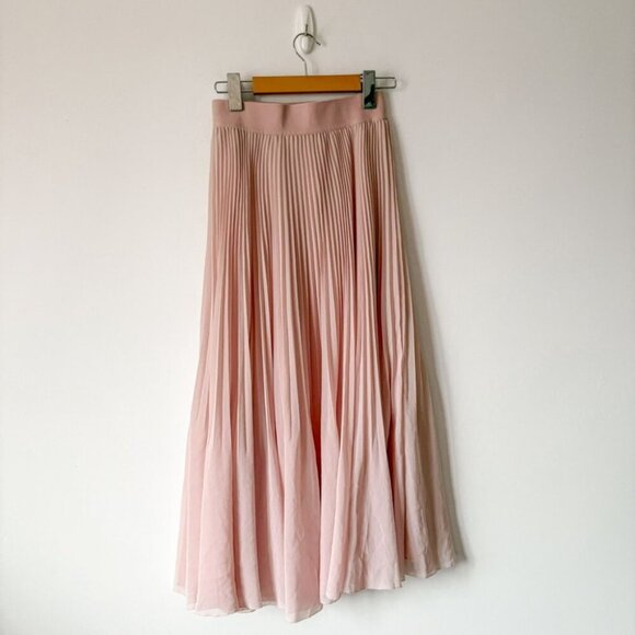 Aritzia Wilfred Twirl Midi Skirt Light Pink Size XS - Picture 9 of 11